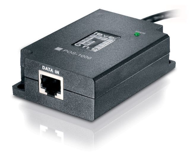 LevelOne - LevelOne POS-1000 PoE splitter, data + strøm
