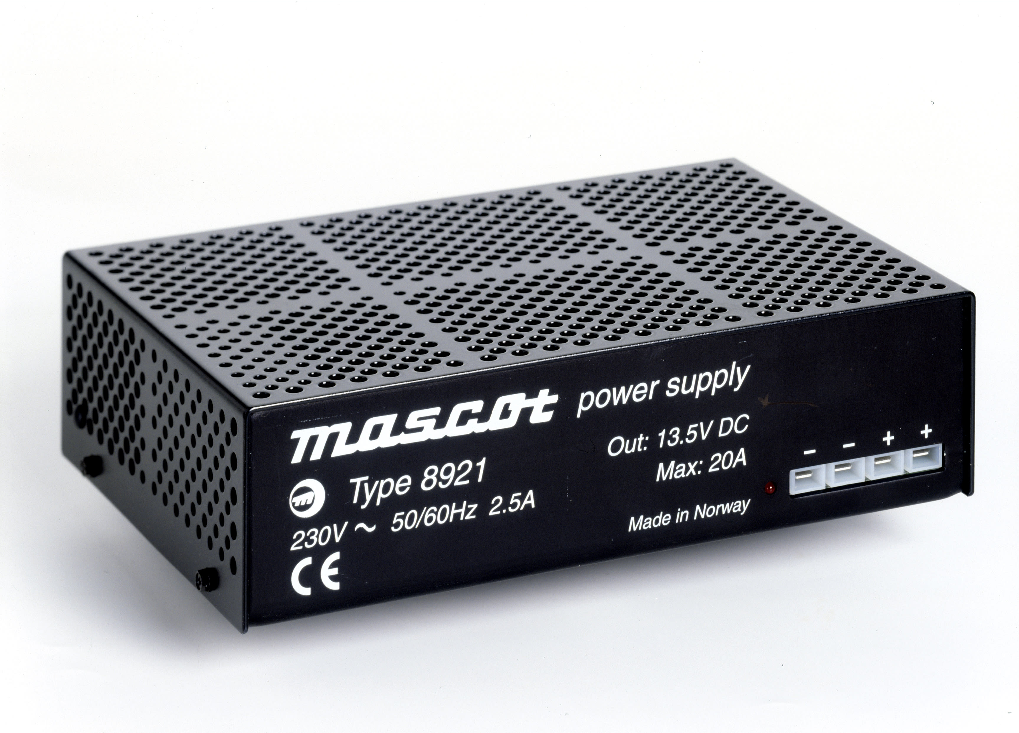 Mascot - 8921 AC/DC Kraftaggregat Switch mode 48VDC 6A 290W Fast nettledning - 6,3mm flatstiftkontakter