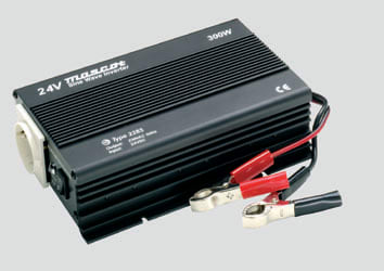 Mascot - 2285 Inverter Ren sinus Switch mode - 12VDC/230VAC - maks 300W - Batteriklemmer