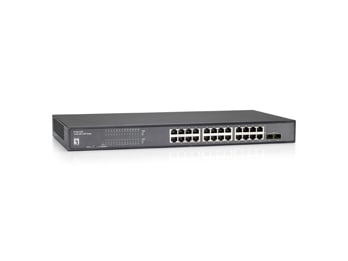 LevelOne - LevelOne GSU-2429 Switch 24-Port GbE + 2xSFP