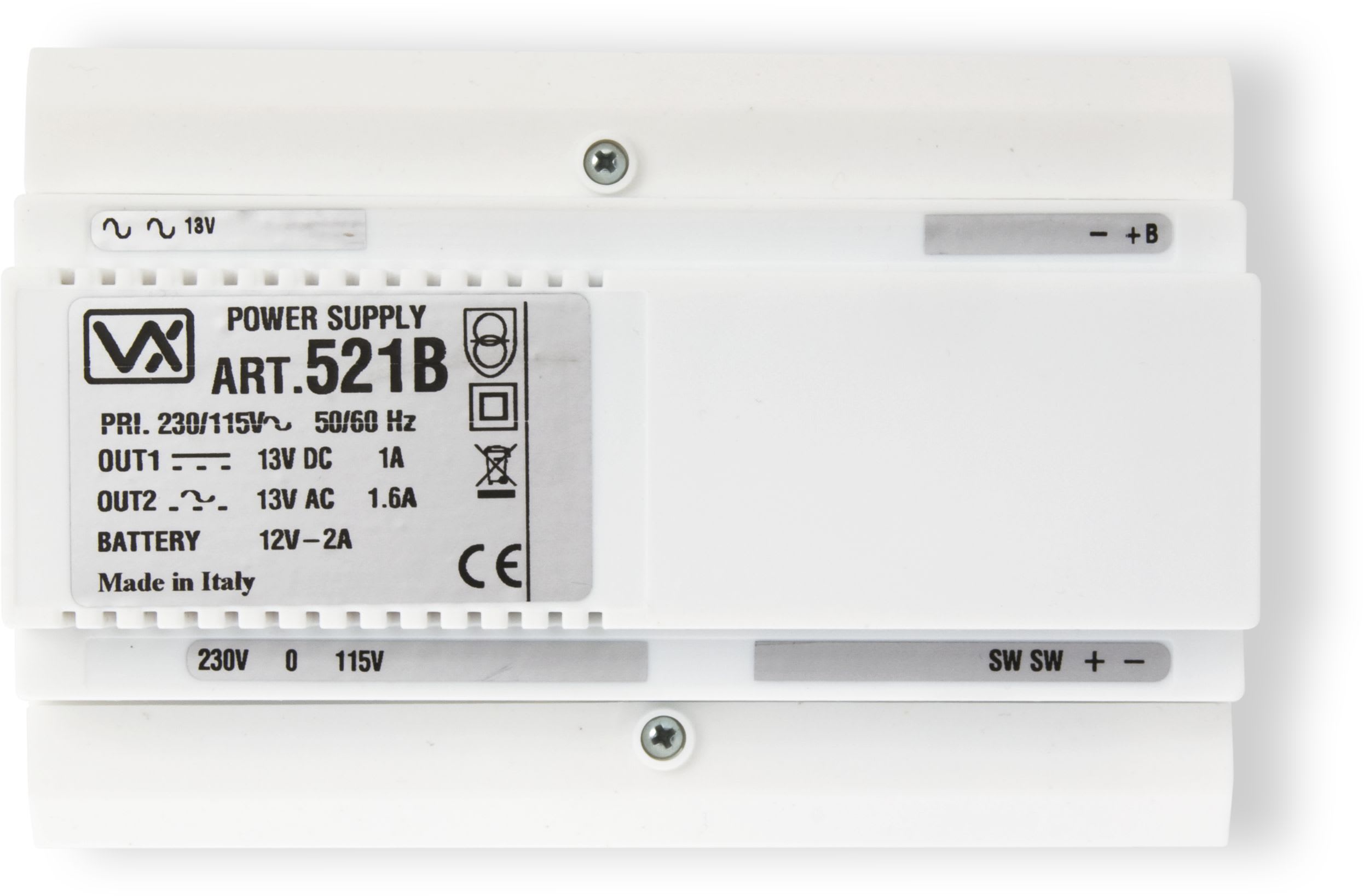 Videx - 13VAC/DC STRØMF M/BACKUP BATT.