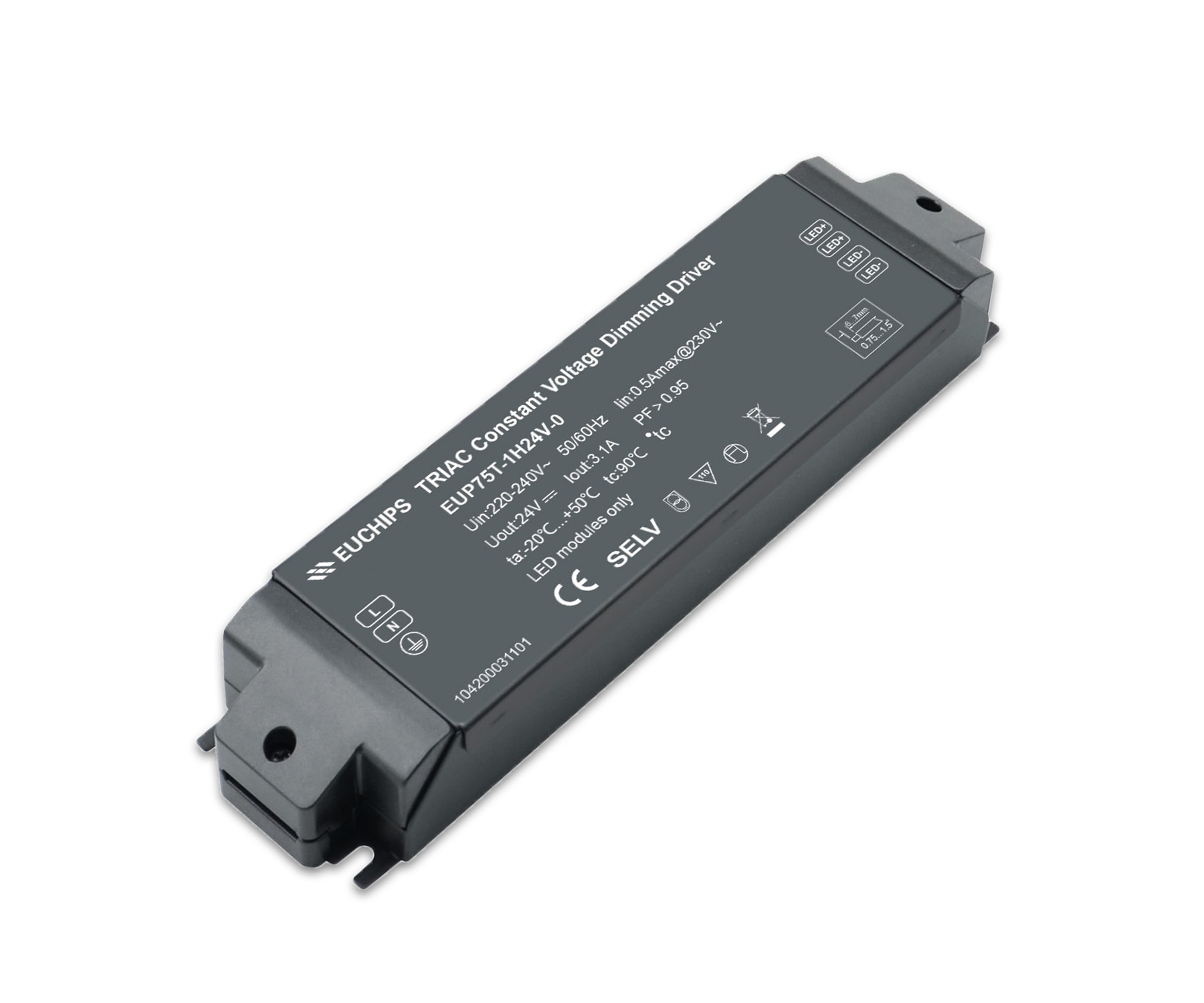 Vanpee - Led Driver 24V 75W Faseavs.