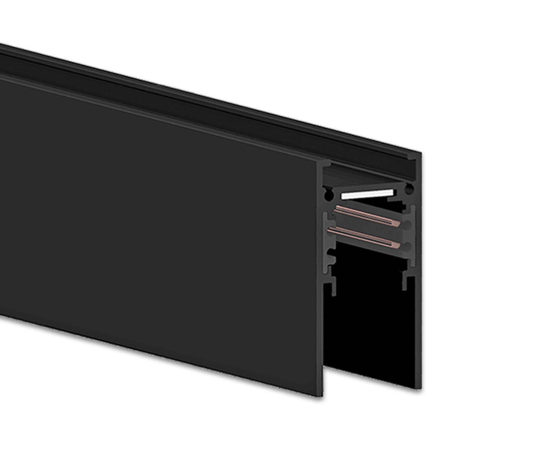 Stucchi - Multisystem DA Strømskinne Sort 1m ST2