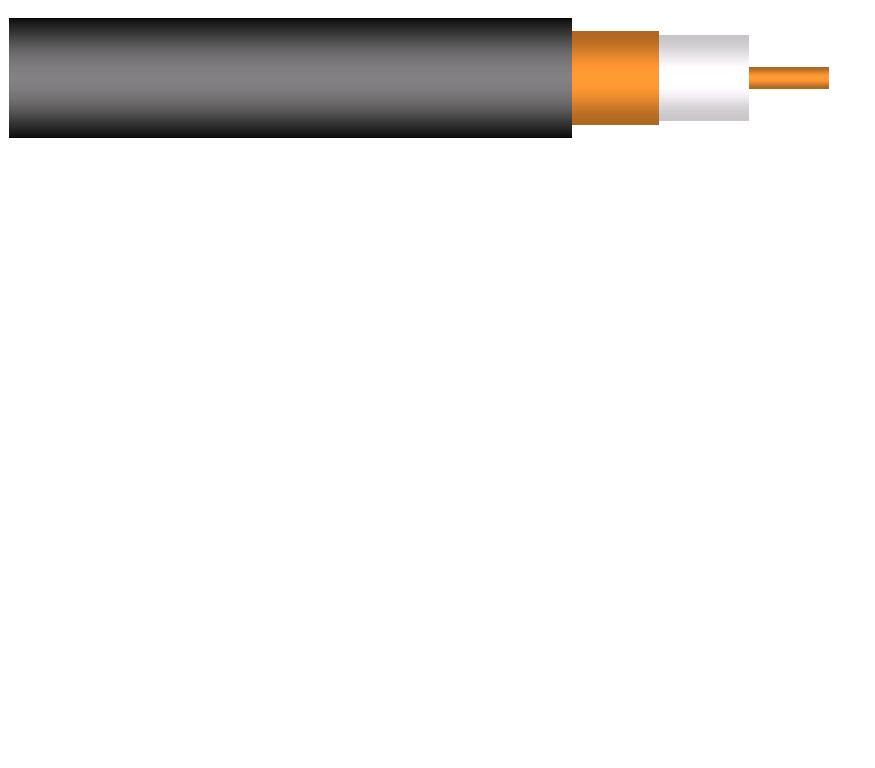 Draka - COAX 3 CT33S 3.3/13.5 PE, Sort