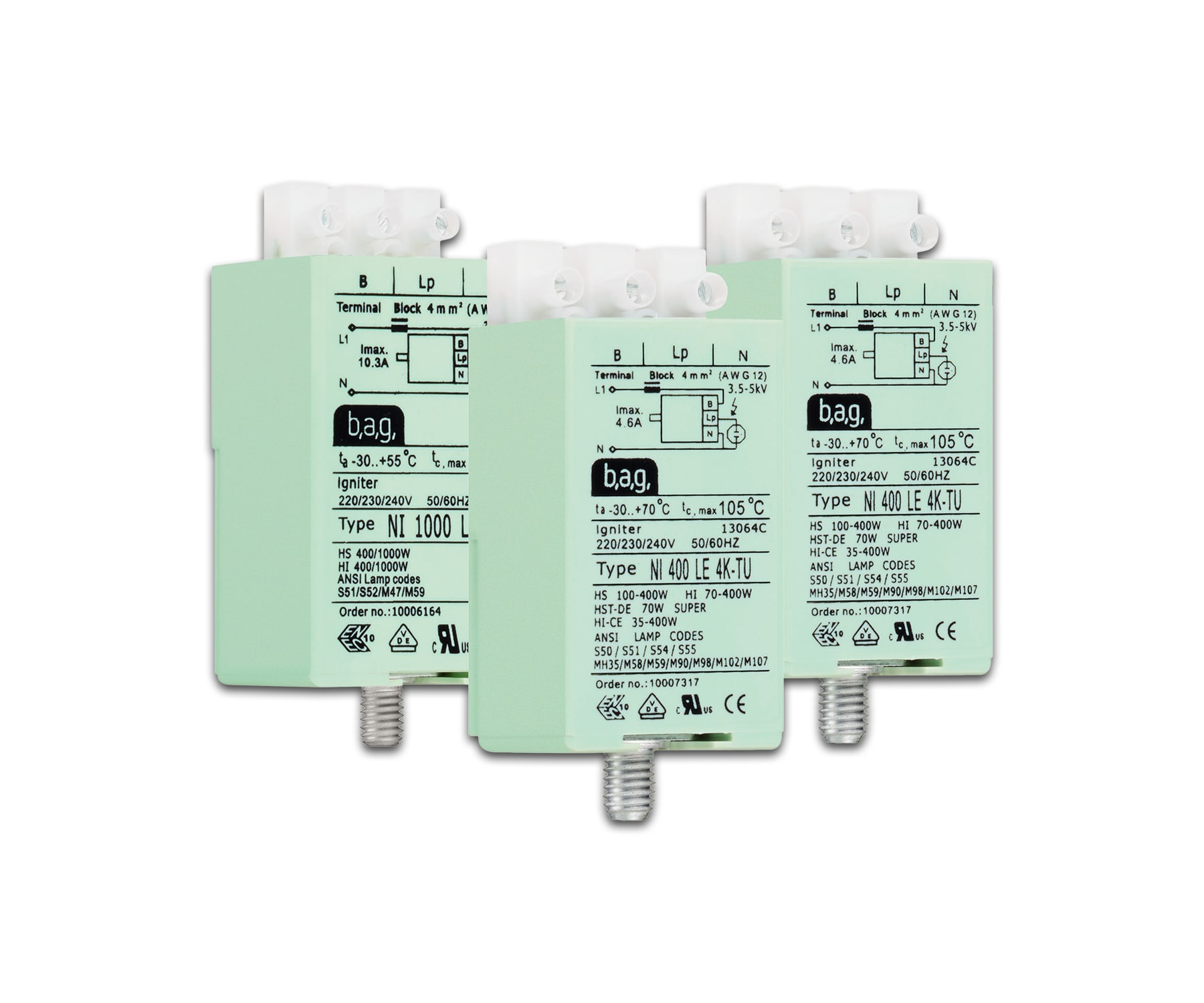BAG ELECTRONICS - TENNAPPARAT NI 35-70W S-TU DAMPLAMPER
