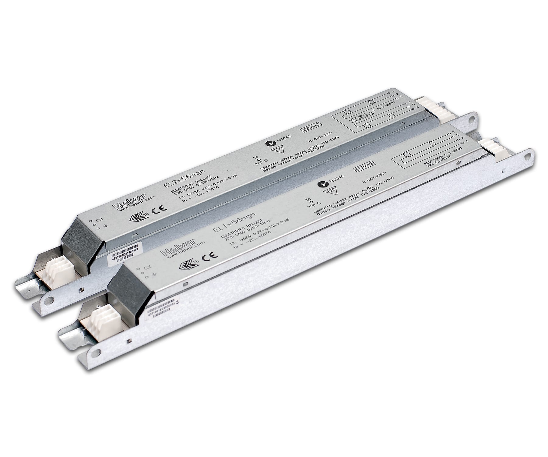 Helvar - Elektronisk reaktor for t5 lysrør, dimbar med 1-10V og impulsbryter.