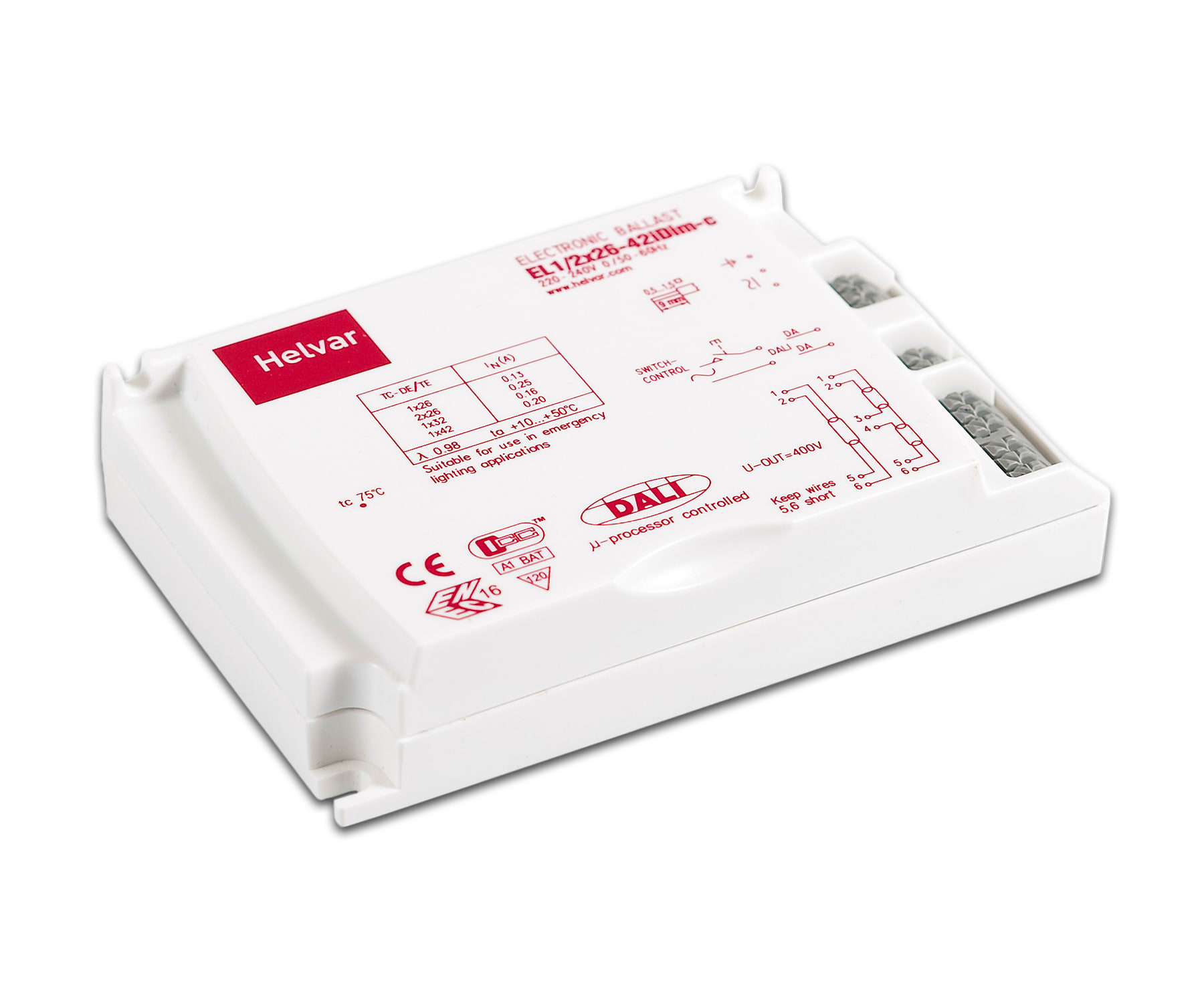 Helvar - Elektronisk multireaktor iDim 2x26-42w