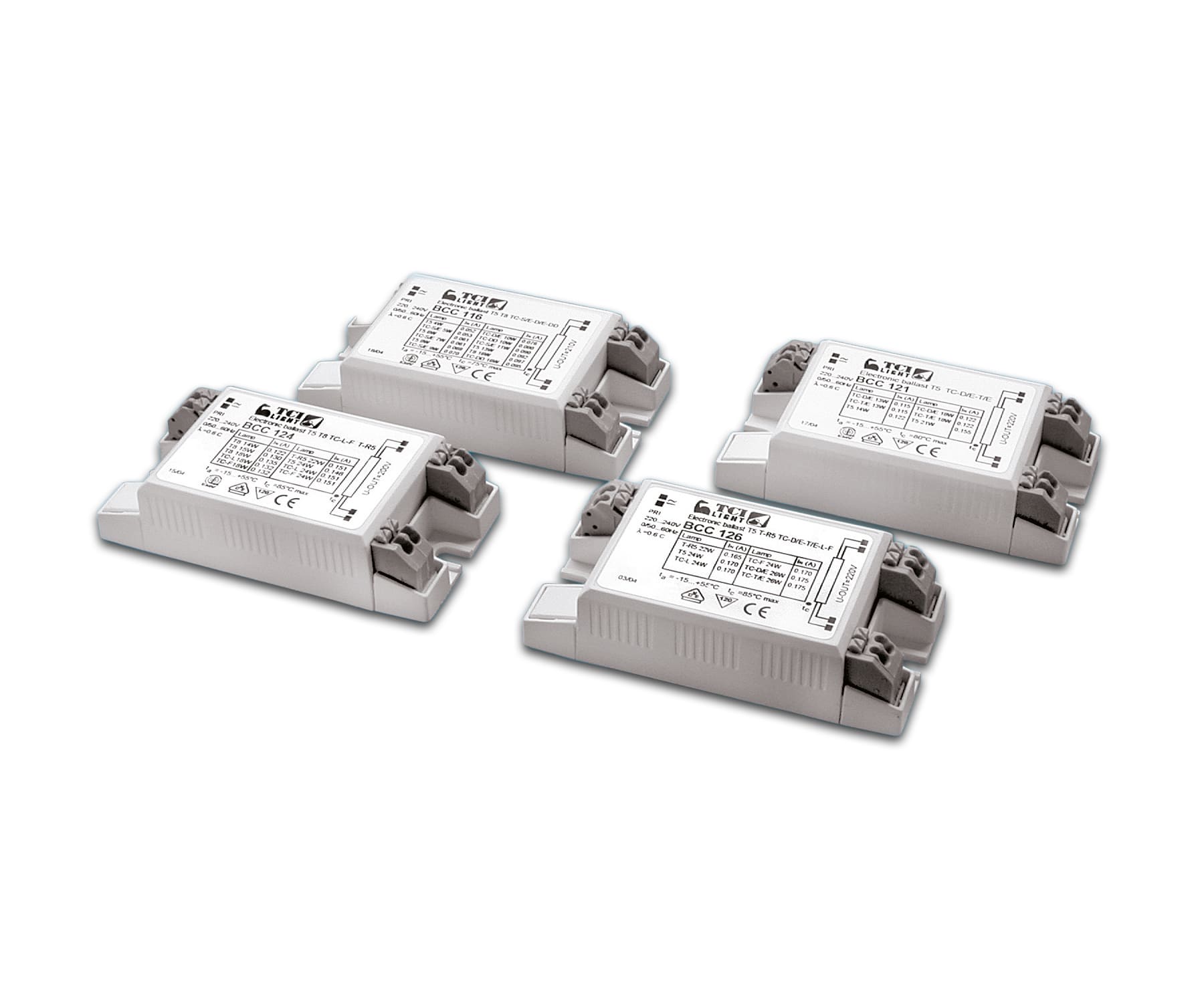 TCI - Elektronisk multi-reaktor for lysrør - BCC 122