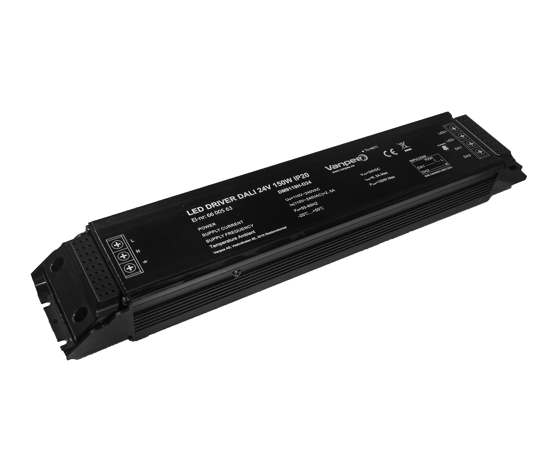 Vanpee - LED Driver 24V 150W Dali / Im