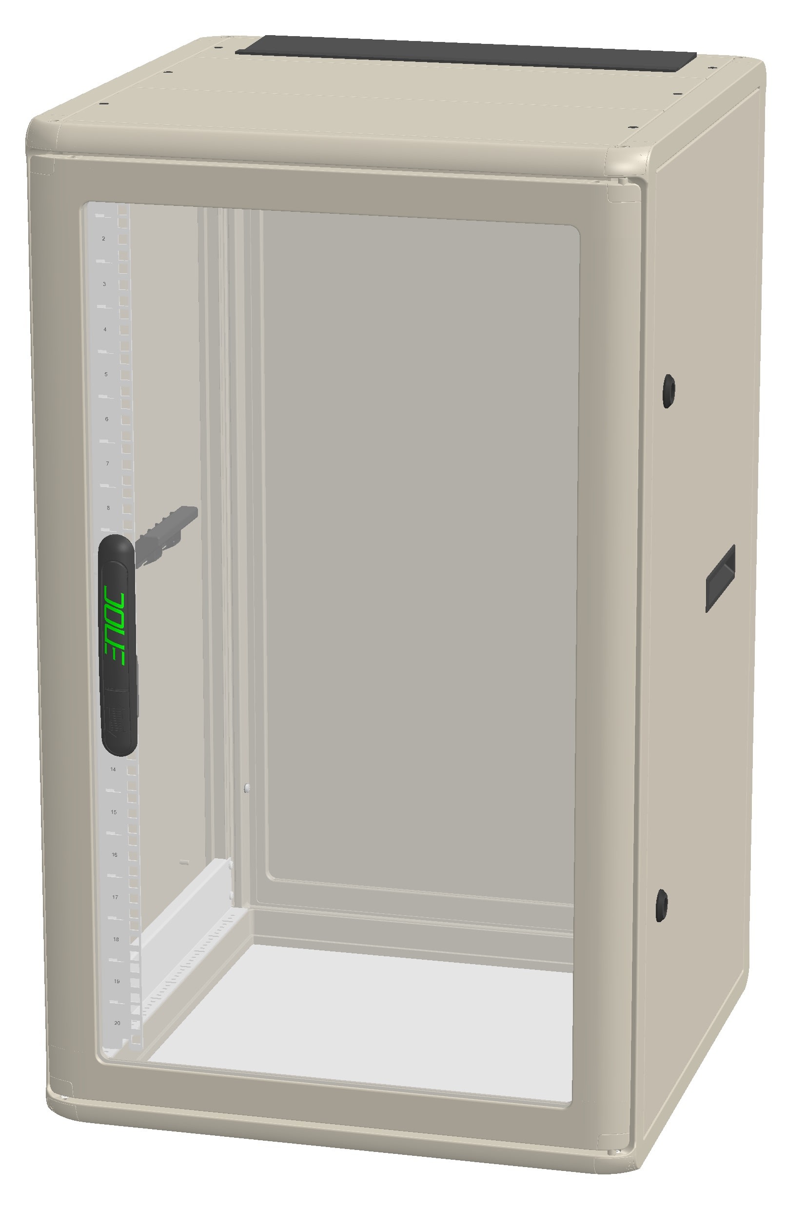 Enoc System - GULVSKAP 19" F1 6610 BEIGE B600xD600xH1000 20HE