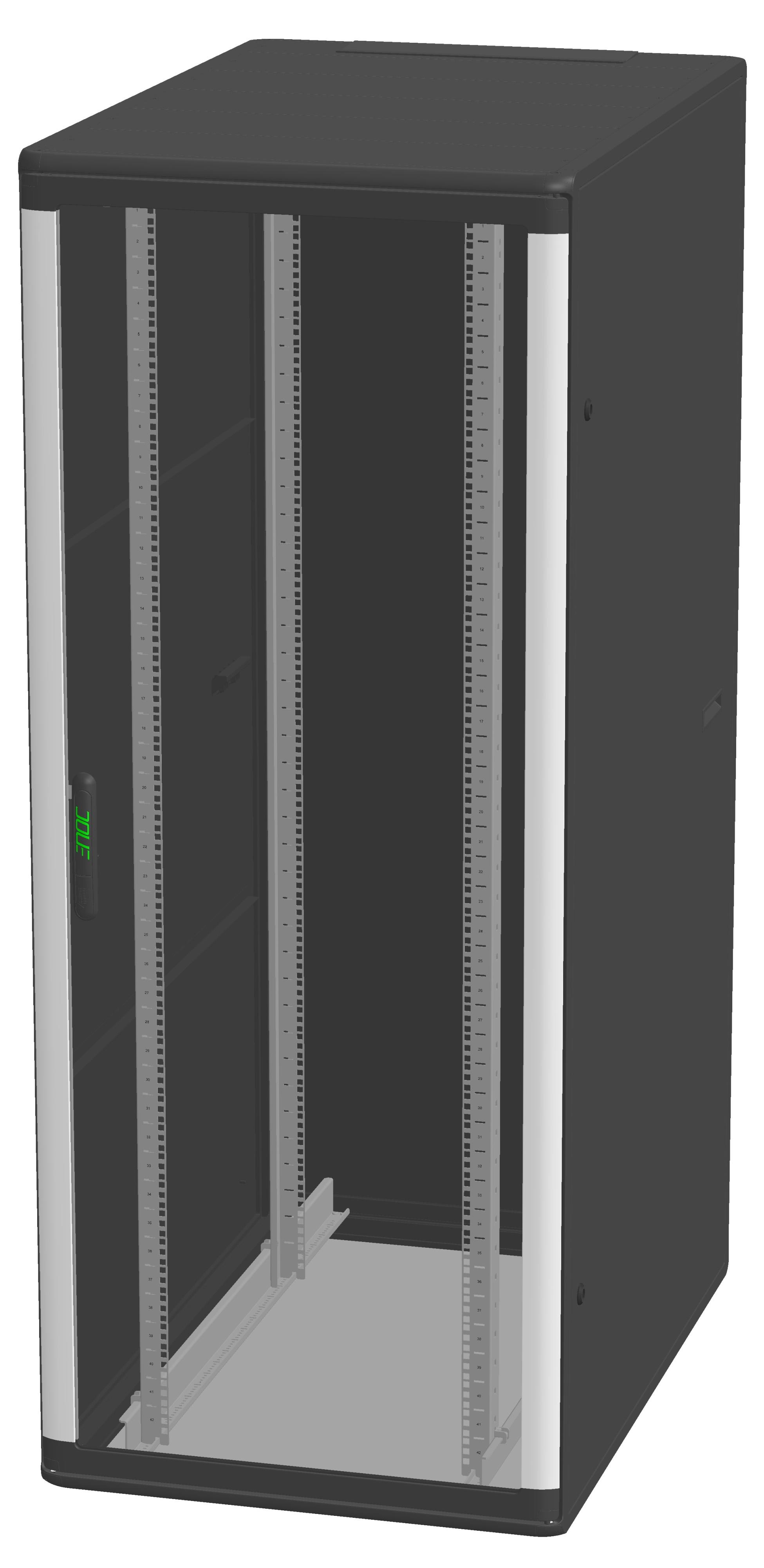 Enoc System - GULVSKAP 19" F1 6820 SORT B600xD800xH2000 42HE