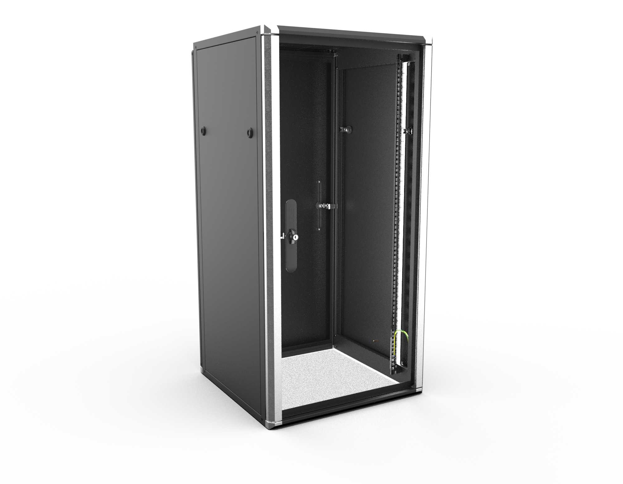 Enoc System - GULVSKAP 19" F3 6612-S SORT B600xD600xH1200 24HE