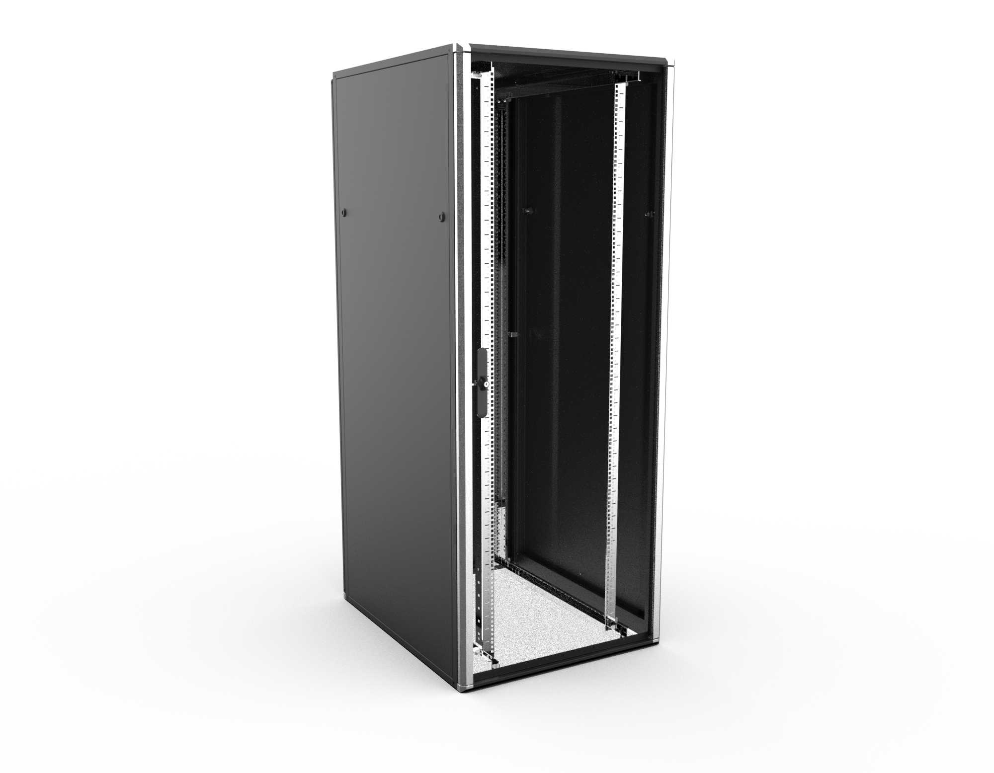 Enoc System - GULVSKAP 19" F3 81020-S SORT B800xD1000xH2000 42HE