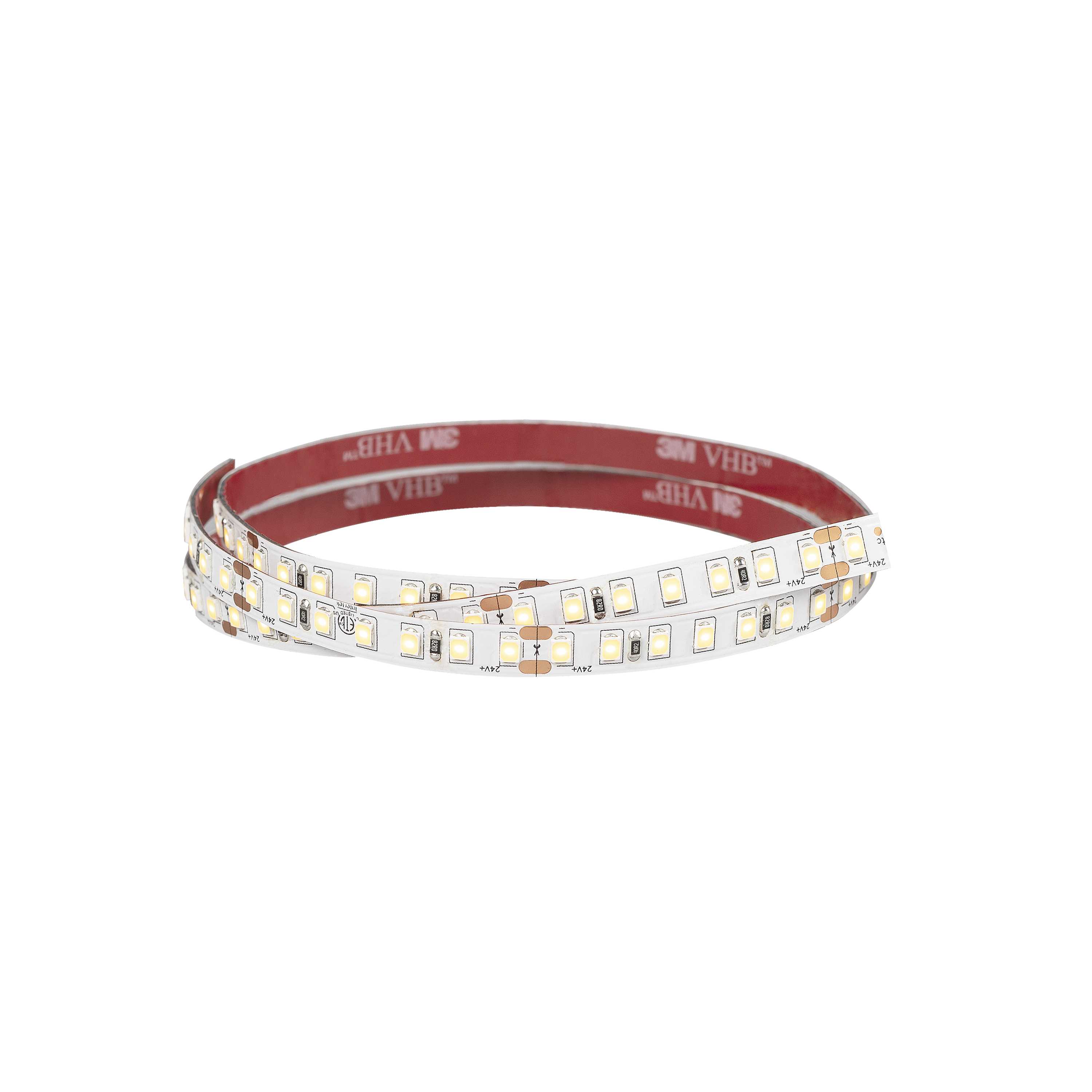 Hide-a-lite - LEDstrip RX HDI IP20 24V 3000K lpm, 120°, 19,2W/m, 1800lm/m, Ra>90. Levetid 50 000h. Løpemeter.