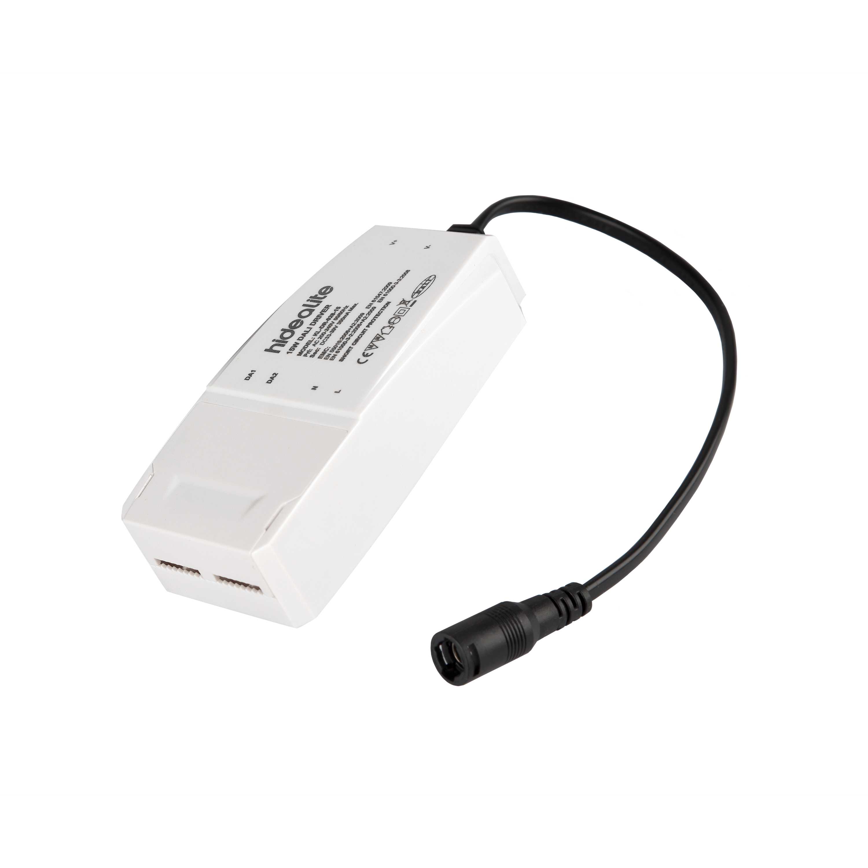 Hide-a-lite - Konverter DALI 350 mA, 1–15 W (32–38 V). Hurtigkoblingsklemmer, beskyttelsesklasse II, IP20