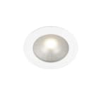 Hide-a-lite - LED 12V hvit 4000K, 365lm, spredningsvinkel 70°, 4,3W, 12V AC/DC, IP44. Hurtigkobling i bakstykket.