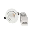 Hide-a-lite - LED-downl. Optic XL Tilt 4000K, 1025lm, Ra>90, 20° tilt, 15W, IP44. (L70) 50 000h. Inkl driver 230V