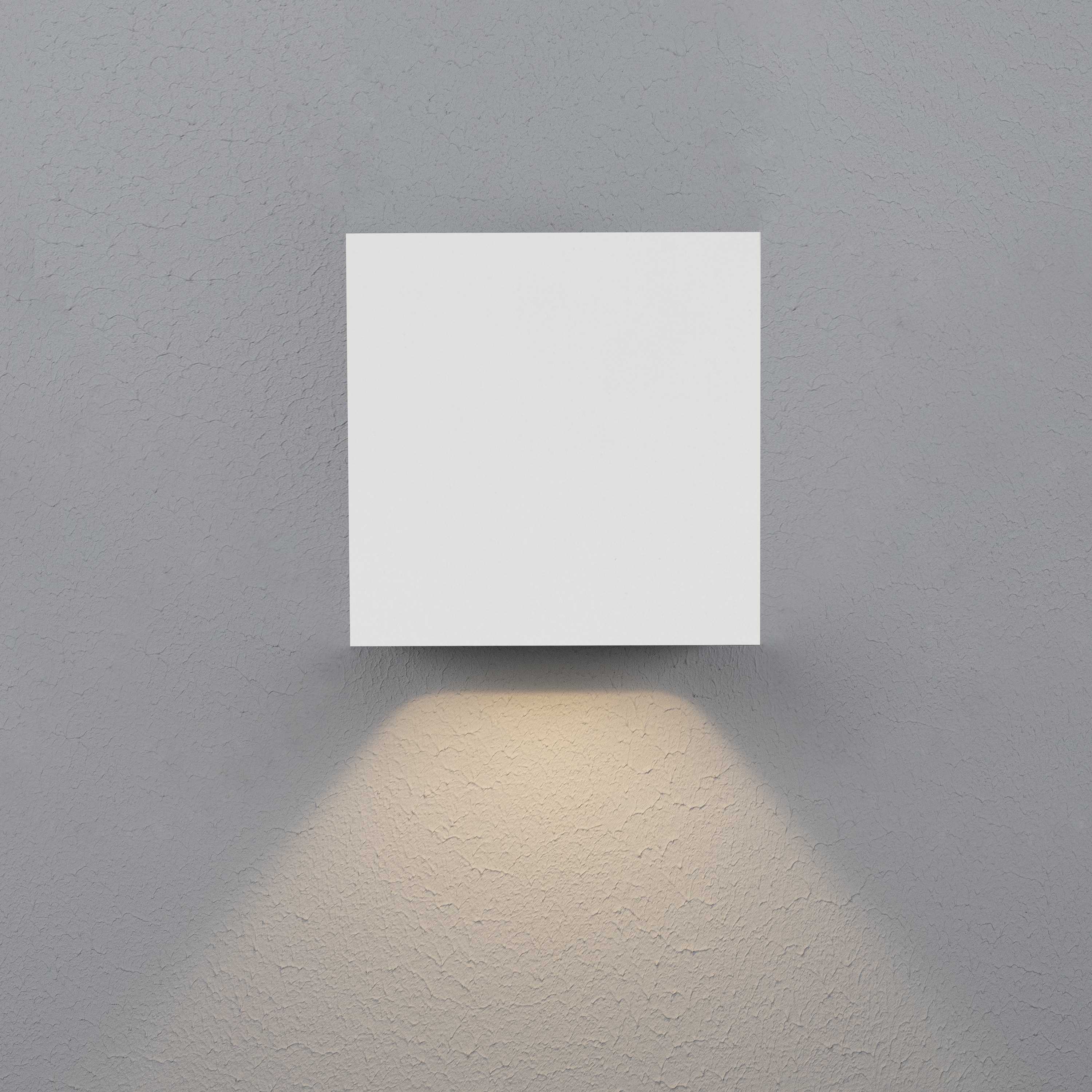 Hide-a-lite - Cube XL I Hvit 3000K, 925lm, 80° spredn.vinkel, 12,5W, IP65, IK10. DIP-switch, 60% eller 100%