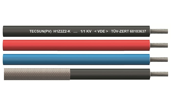 Prysmian - TECSUN(PV) H1Z2Z2-K4 Rød 1/1kV