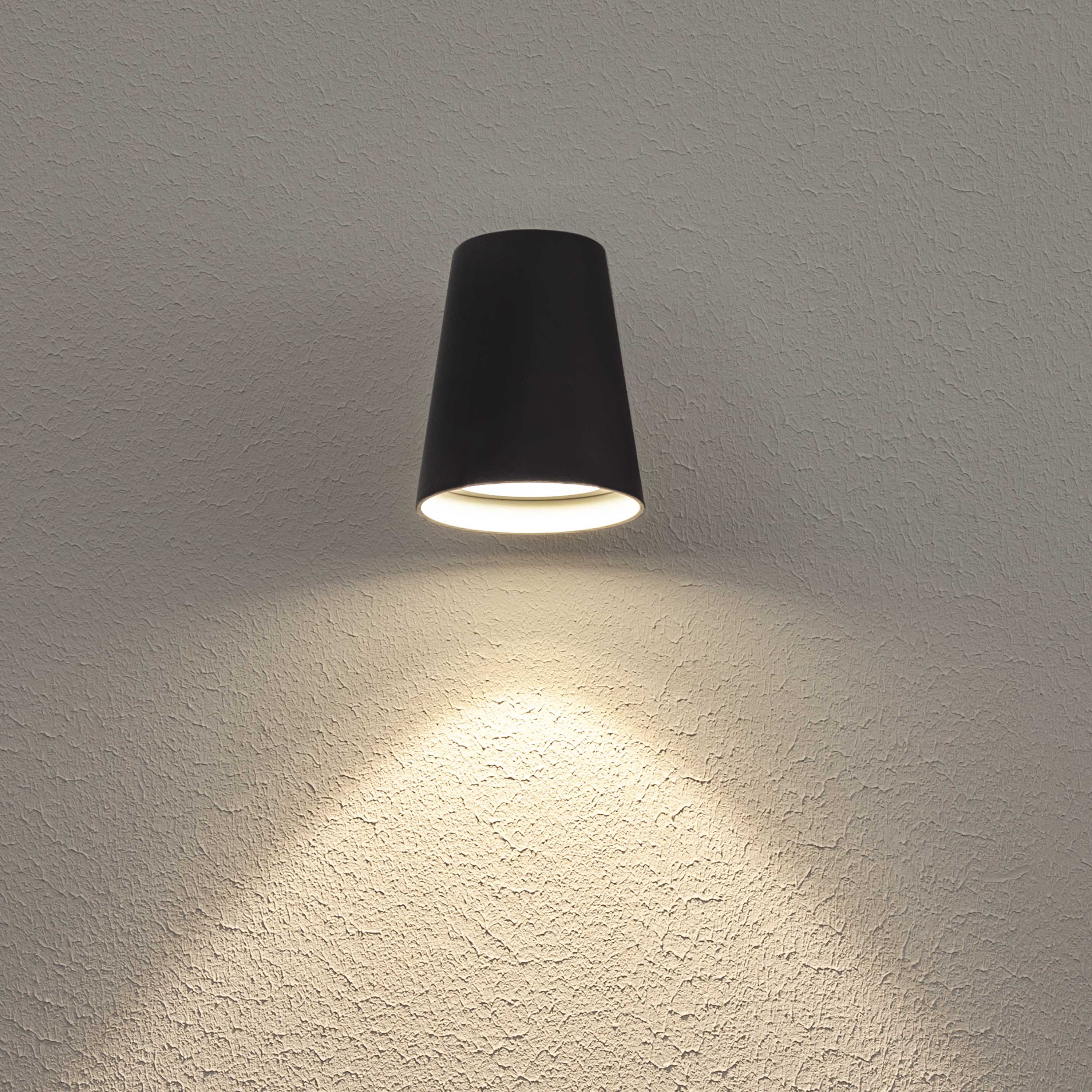 Hide-a-lite - CONE GU10 IP54 ANTRASITT U/LYSK. VEGGLAMPE
