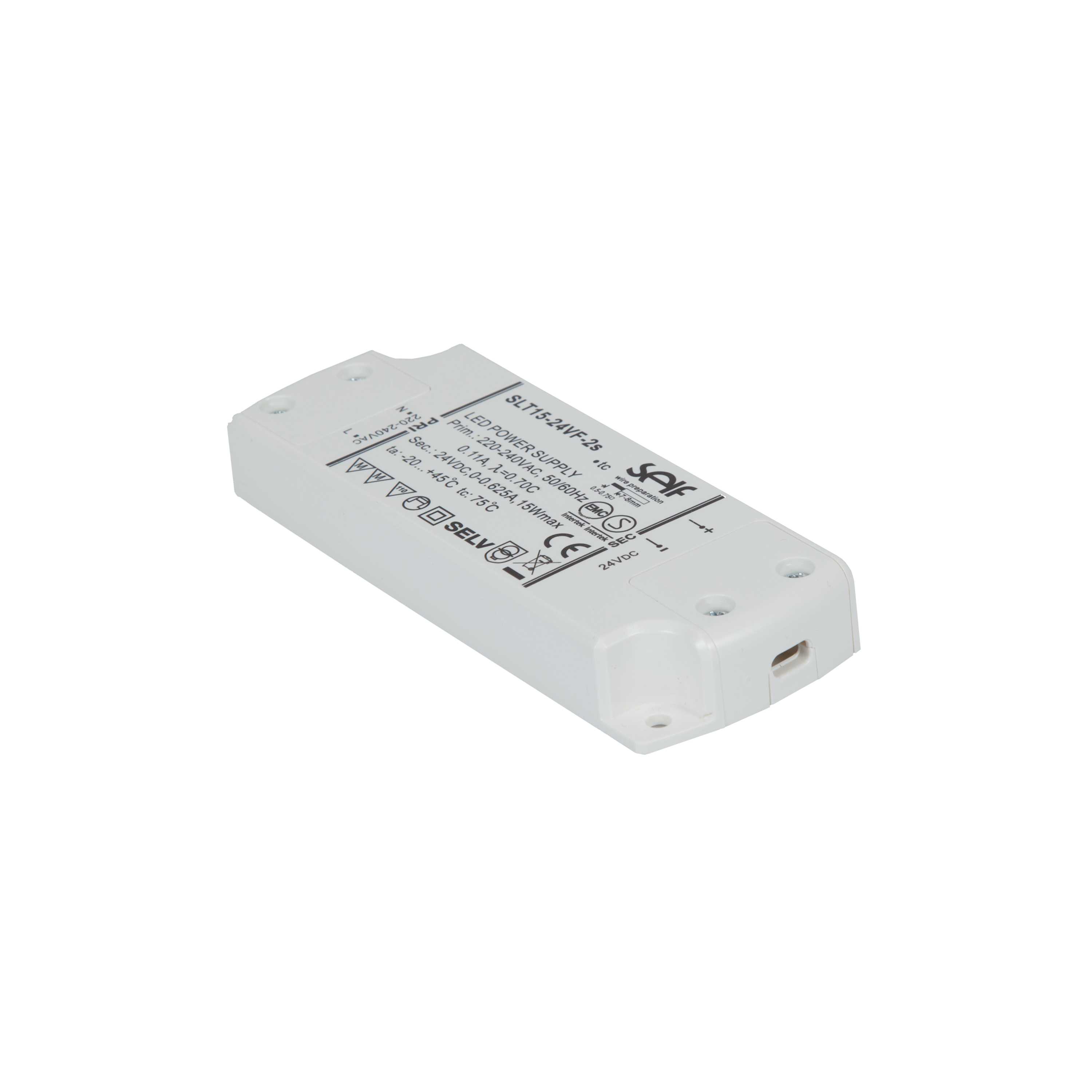 Hide-a-lite - LED-trafo SLT 15W 12V DC, likespenningstrafo for 12V LED-lyskilder, en utgang, belastning 1-15W.
