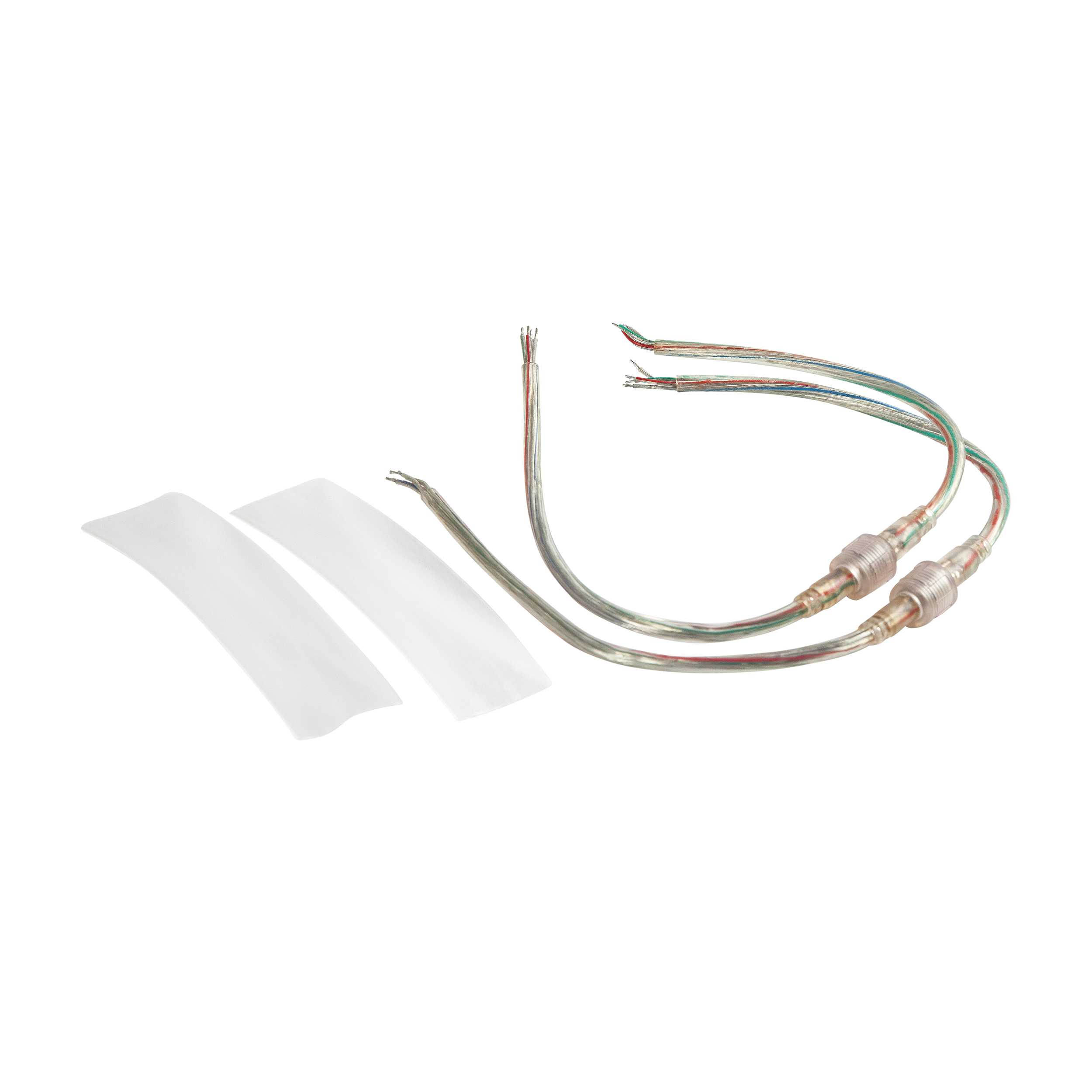 Hide-a-lite - Tillbehör LED-strip, Monteringssett 2 tilkoblinger hunn/hann samt 2 krympeslanger (10cm) RGB IP67