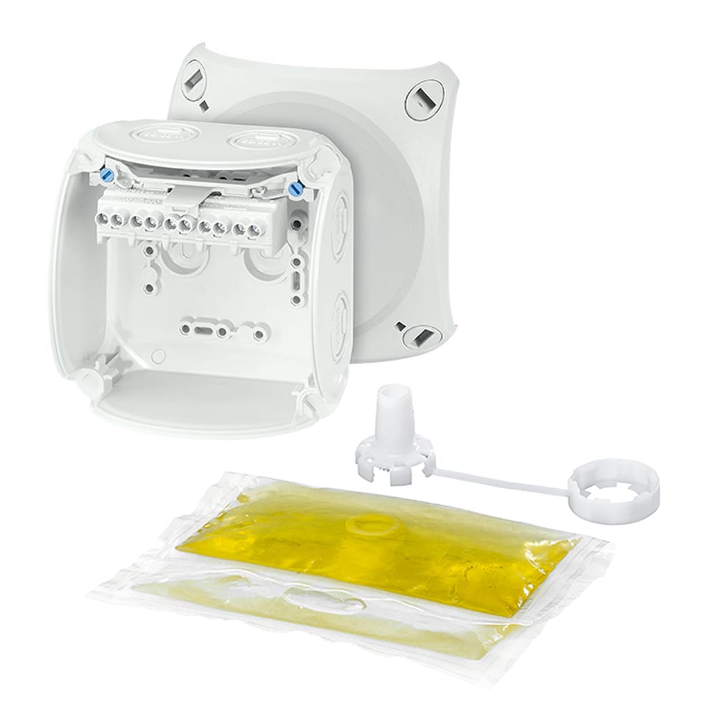 Hensel - WP 0404 G, vanntett koblingsboks for 4mm², 104x104x70mm