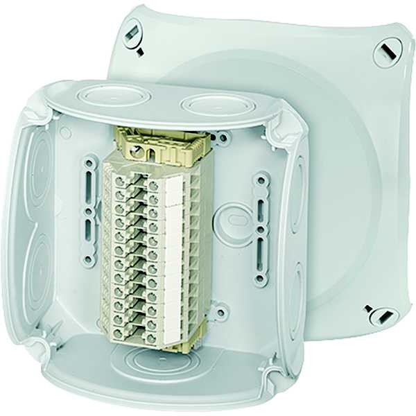 Hensel - Rekkeklemmeboks 12x4mm²Al/Cu