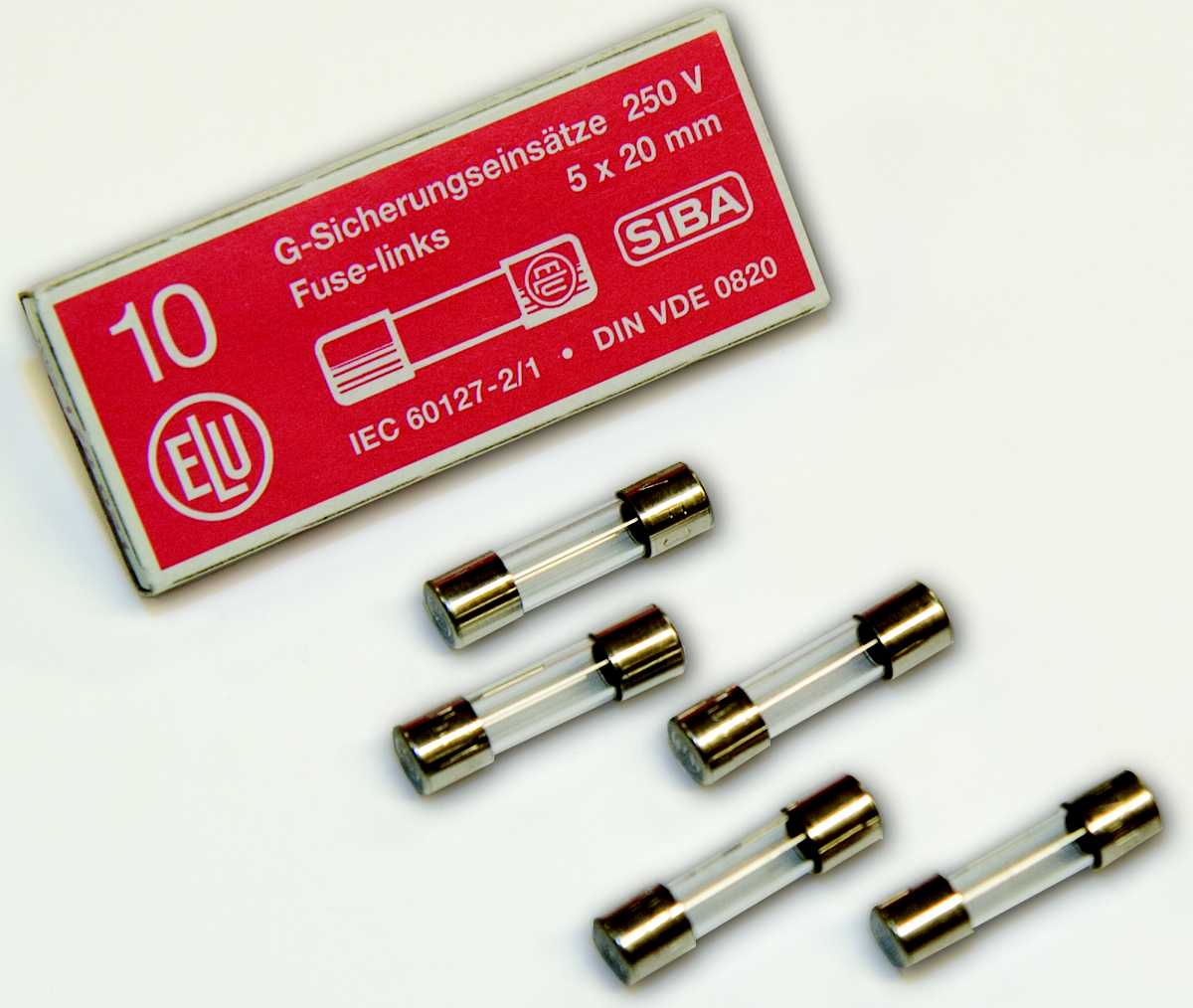 SIBA - GLASSIKRING 5X20MM 3.15A KVIKK  250V