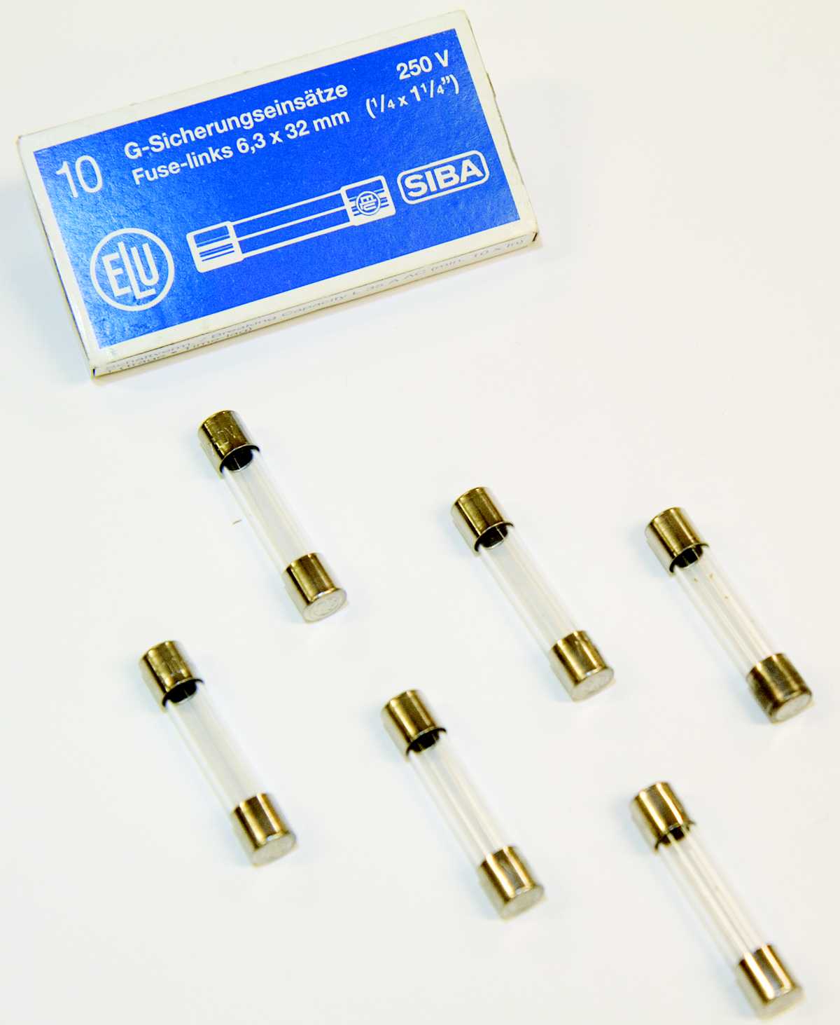 SIBA - GLASSIKRING 5X20MM 8A     TREG  250V