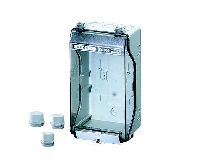 Hensel - TOMT SMÅFORDELERSKAP KG 9001, 253 x 136 X 115 MM