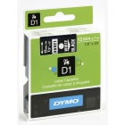 Dymo - D1 12MM HVIT/SORT