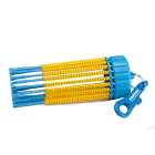 Partex - Blå merkepinne, B , sort på gul. For diam. 2,5-5mm, kv. 1,5-4mm2. 25 stk. på pinnen