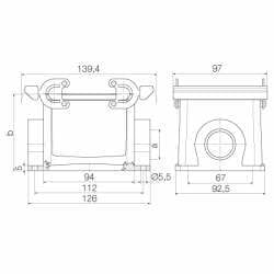 Weidmueller - HDC 32B SBU 1M32G
