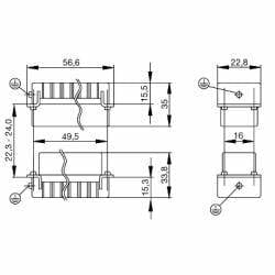 Weidmueller - HDC HD 15 FC