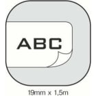 Dymo - KRYMPESTRØMPE ID1 19MM HVIT DYMO 18057