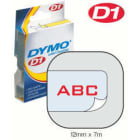 Dymo - D1 12MM RØD/KLAR