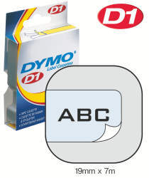 Dymo - D1 19MM SORT/KLAR