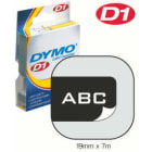 Dymo - D1 19MM HVIT/SORT