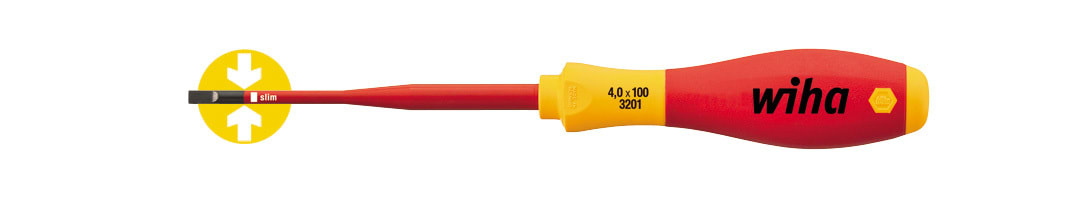 Wiha - Skrutrekker 3,5X100 1000V 35446 Slimfix Wiha