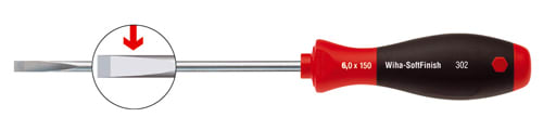 Wiha - Skrutrekker 4,0x150mm 00694 SoftFinish