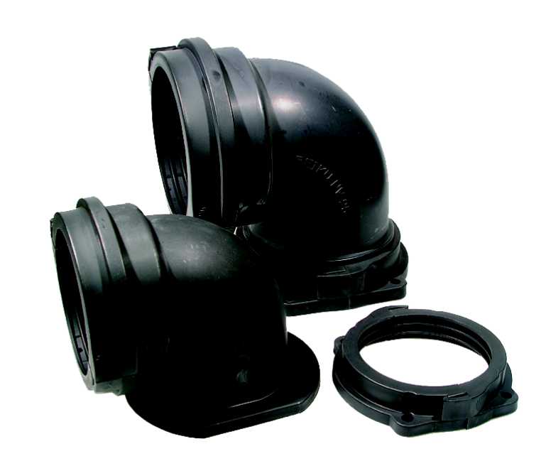 Reiku - Nippel til rillerør NW95 PAGOB-95. Rett med flens.DNV godkjent