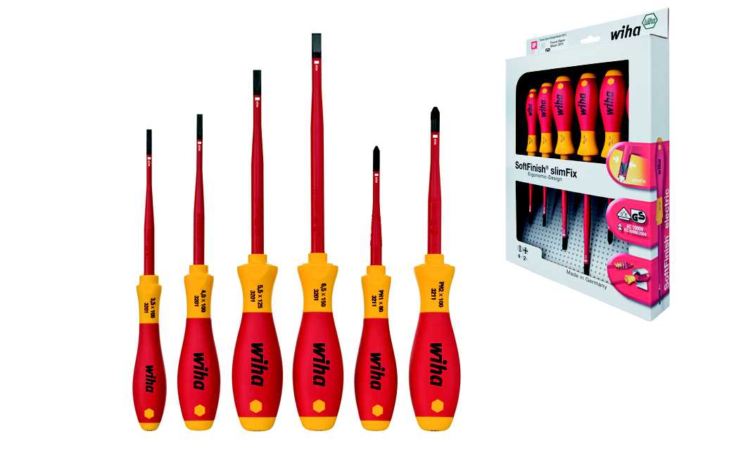Wiha - Skrutrekkersett 6Stk 1000V 35389 Slimfix 4Xspor+2Xph Wiha