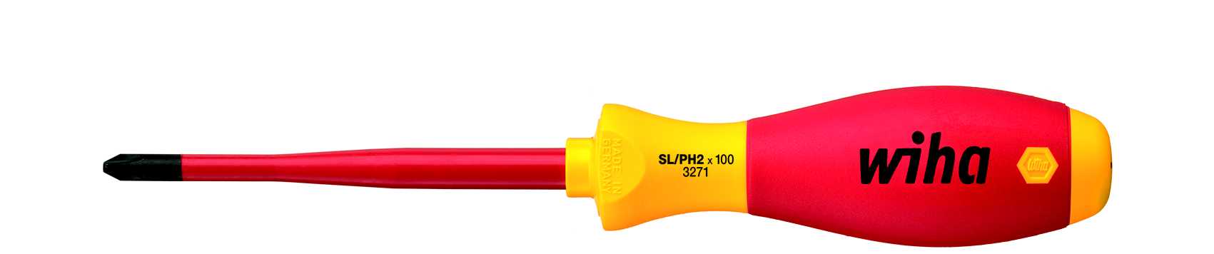Wiha - Skrutrekker SoftFinish slim SL/PH1 1000V