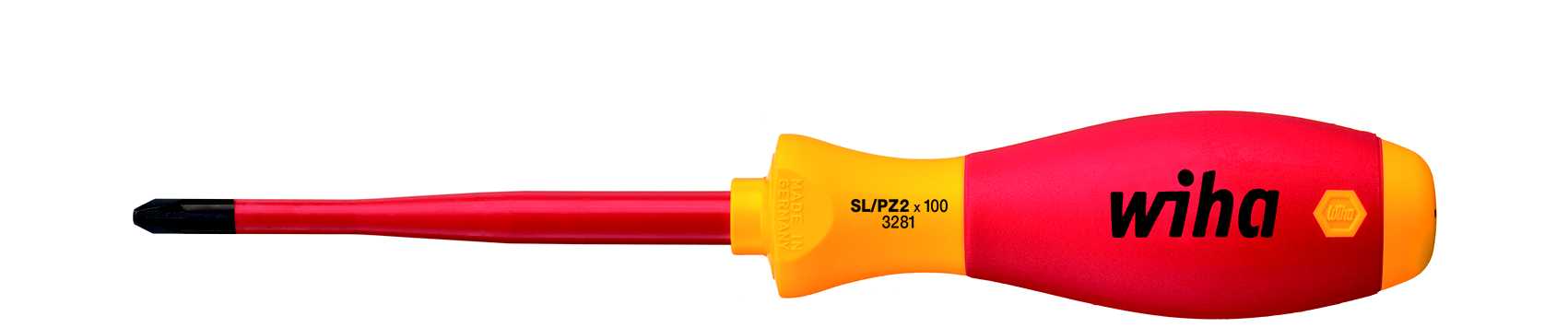 Wiha - Skrutrekker SoftFinish Slim SL/PZ1x80 1000V