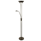 Aneta Lighting - NICE gulvuplight svartkrom, LED 20W + 5W
