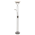 Aneta Lighting - CANNES gulvuplight svartkrom, LED 28W + 5W