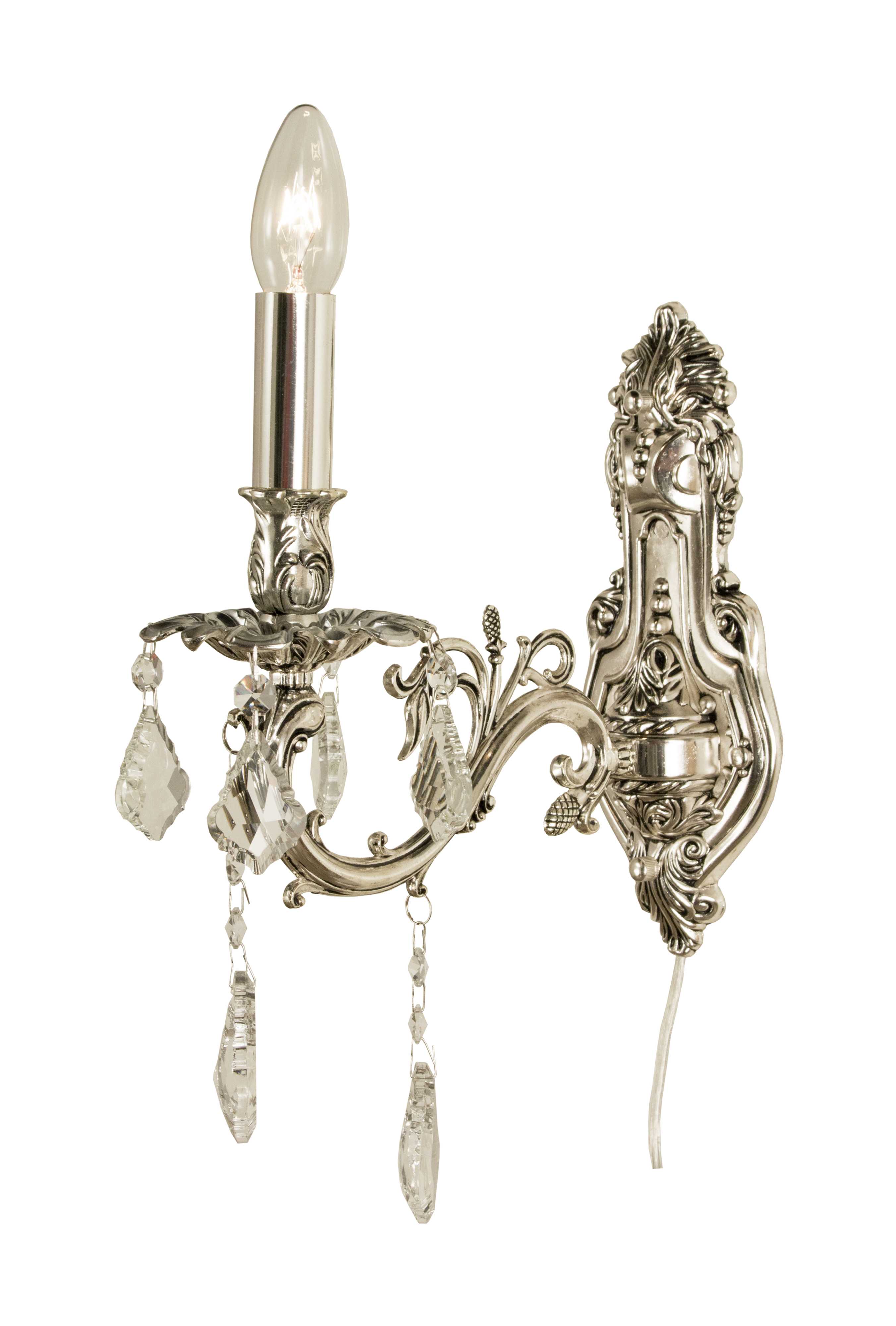 Aneta Lighting - ALLINGTON vegglampe antikksølv, E14