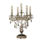 Aneta Lighting - ALLINGTON bordlampe 5-arm antikksølv, E14