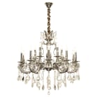 Aneta Lighting - ALLINGTON takkrone 15-arm antikksølv, E14